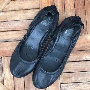 Cole Hahn black flats by Maria Sharapova